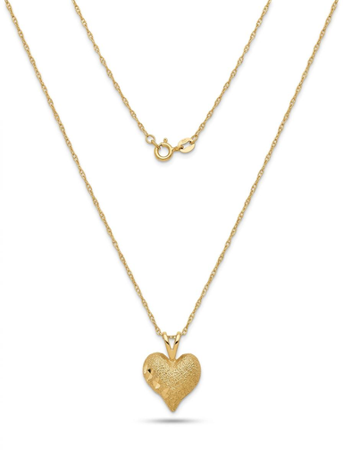 [B1149] Cadena fina con corazón																	